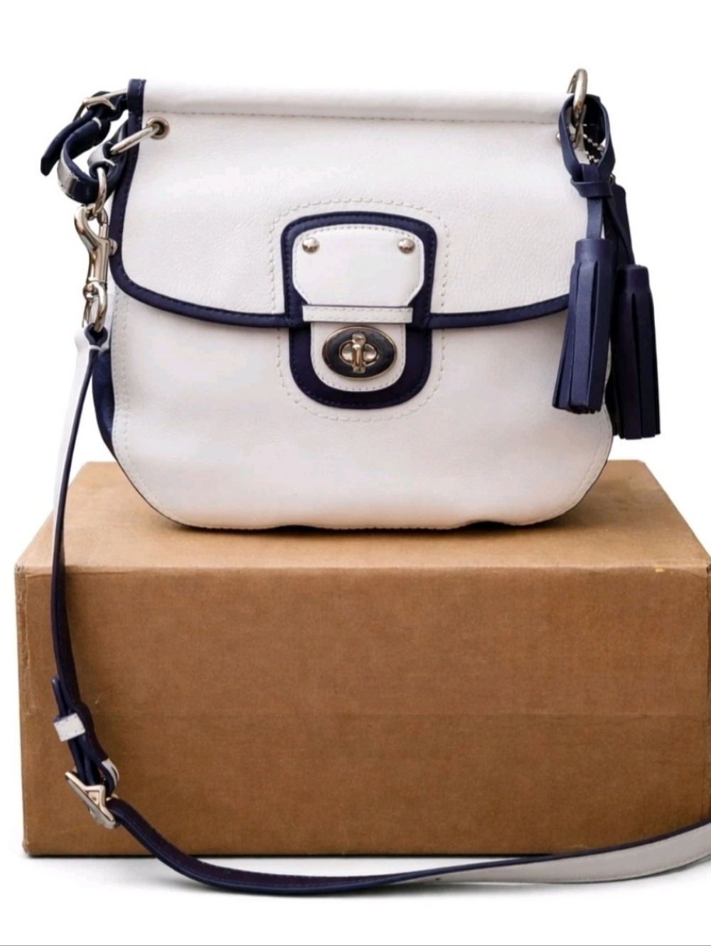 ****SOLD**** Coach Legacy Archival 2 Tone Leather Willis Crossbody/Shoulder Bag